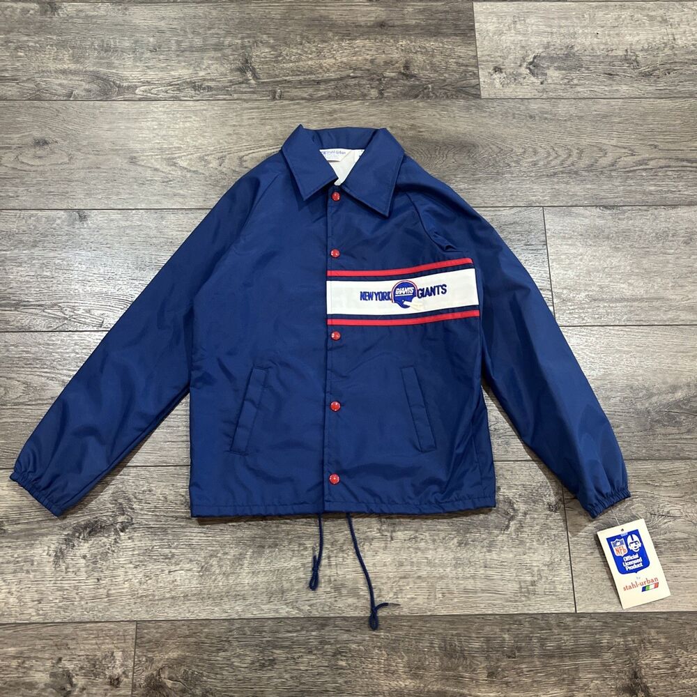 NWT ! Vintage 80s New York Giants Stahl-Urban Jacket Made USA NFL - Youth Large